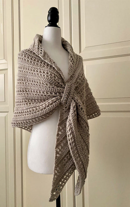 Prayer Triangle Shawl Crochet Pattern