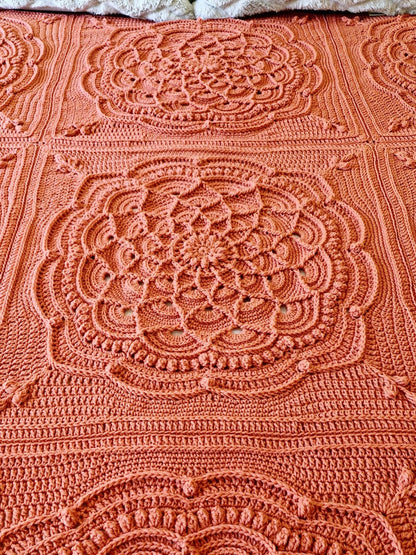 Queen Bed Afghan Crochet Pattern