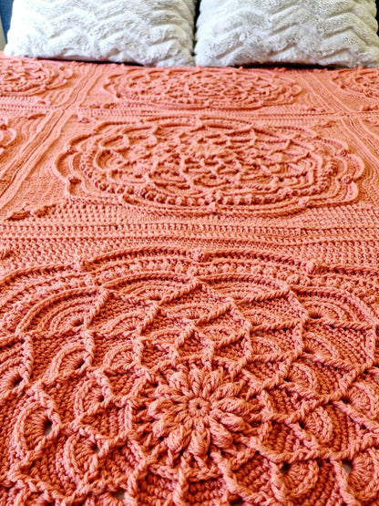 Queen Bed Afghan Crochet Pattern