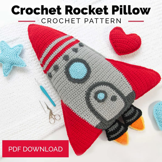 Rocket Pillow Crochet Pattern