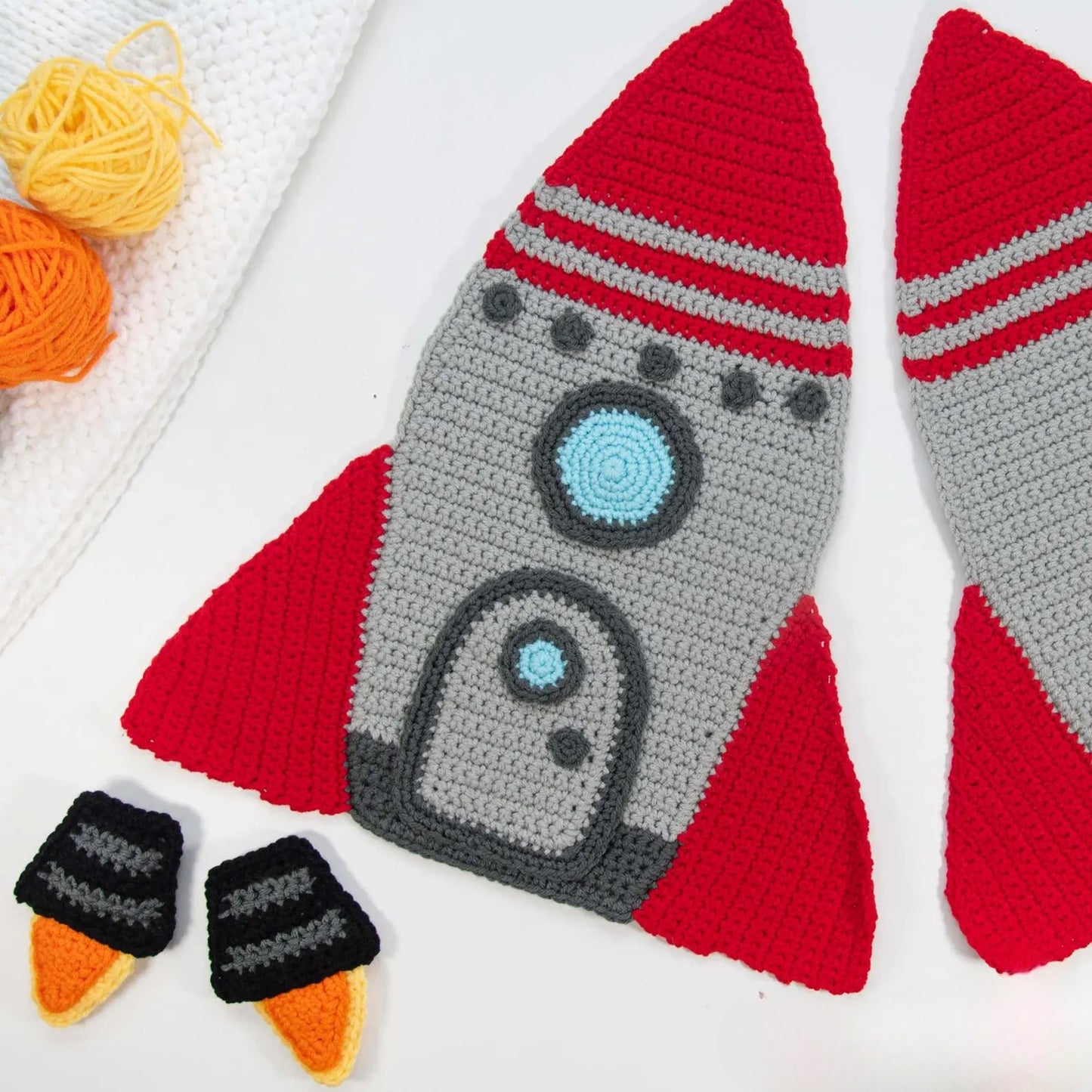 Rocket Pillow Crochet Pattern