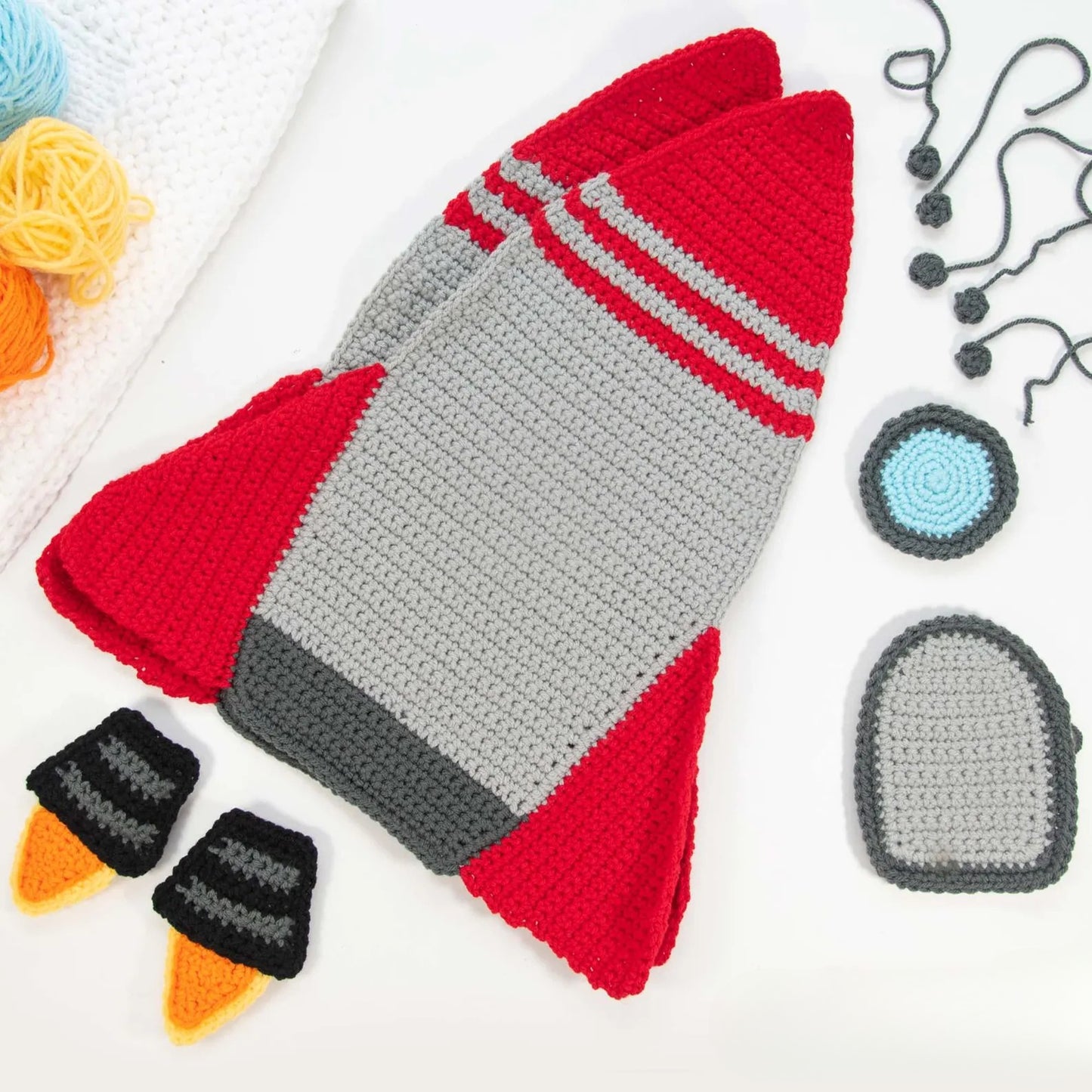 Rocket Pillow Crochet Pattern