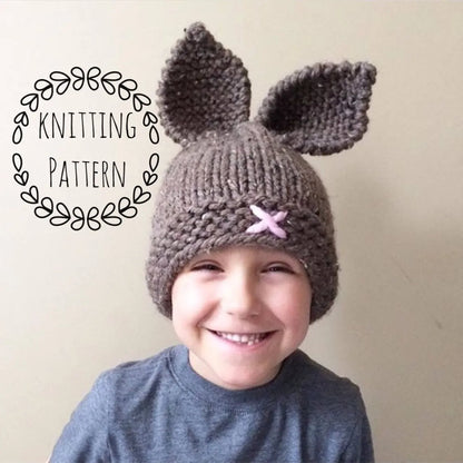 Rustic Bunny Toque Knitting Pattern