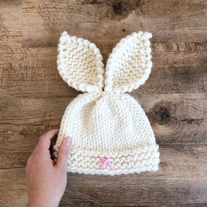 Rustic Bunny Toque Knitting Pattern