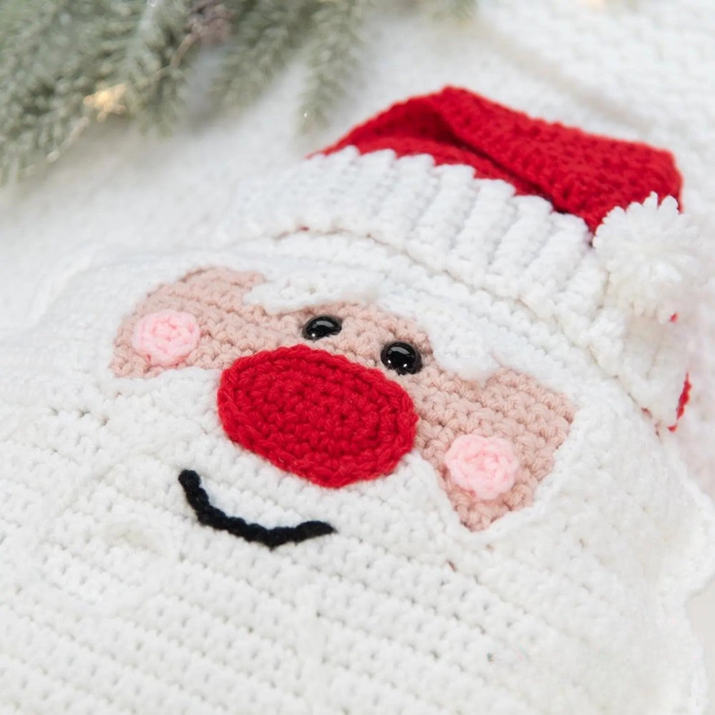 Santa Claus Pillow Crochet Pattern