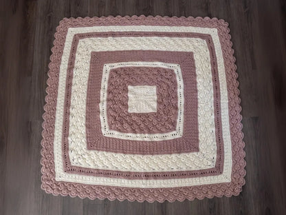 Shell and Lace Crochet Throw Pattern