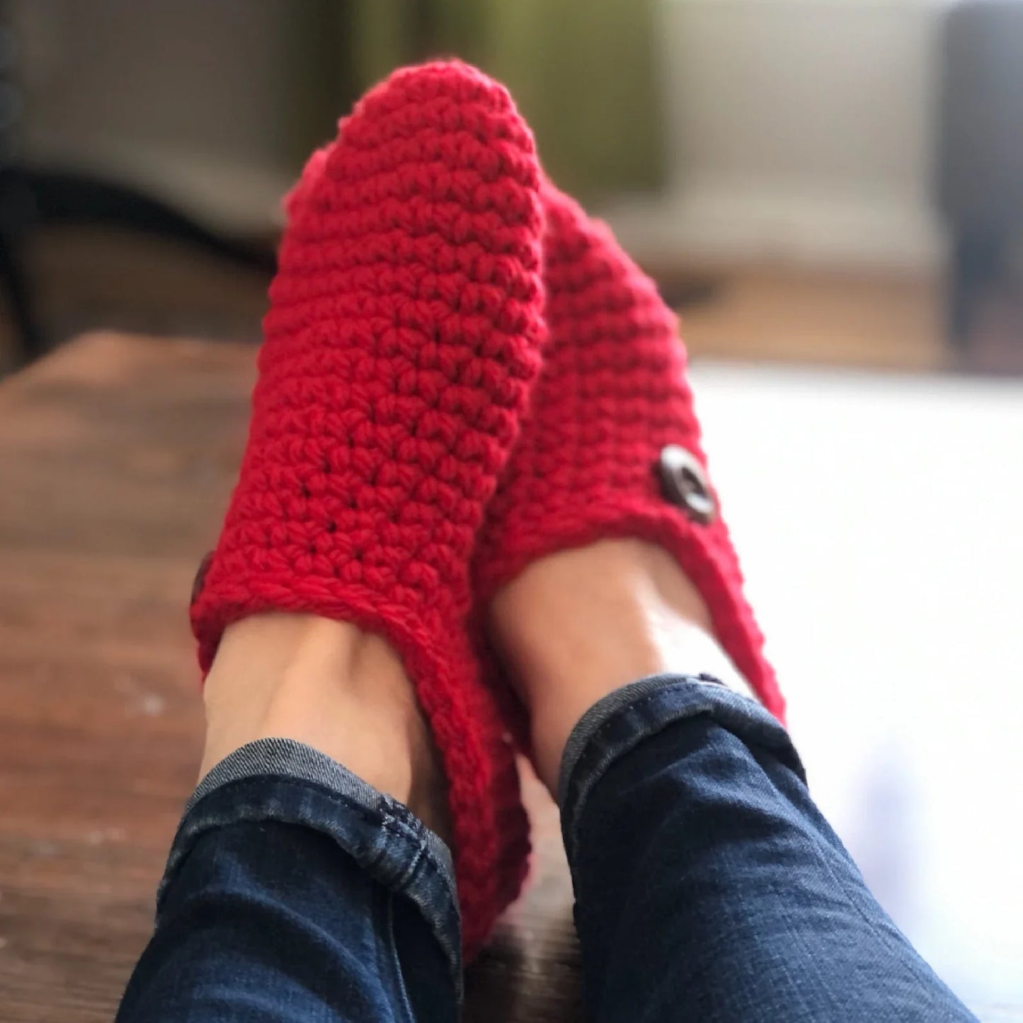 Retro Crochet Slipper Pattern