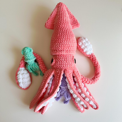 The Low-Sew Squid Crochet Pattern