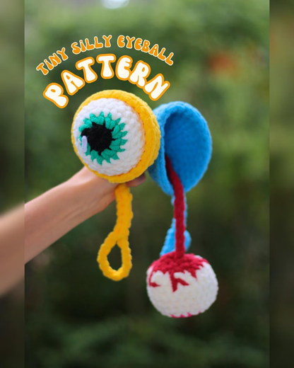 Tiny Silly Eyeball Crochet Pattern
