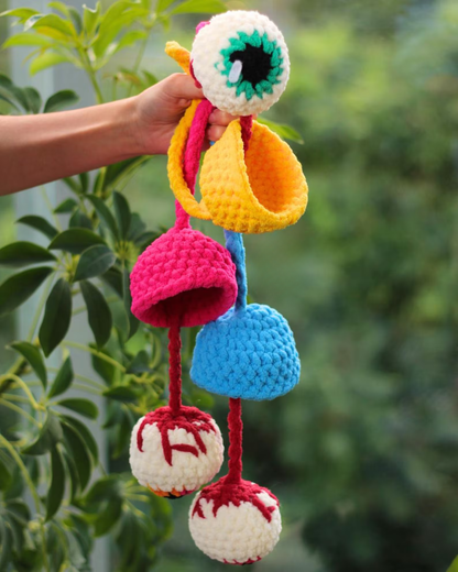 Tiny Silly Eyeball Crochet Pattern