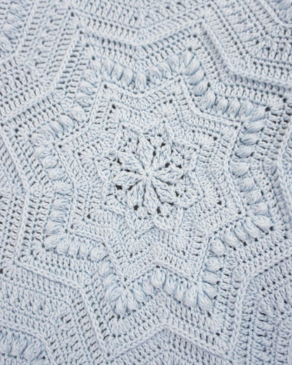 Textured Baby Star Throw Crochet Pattern