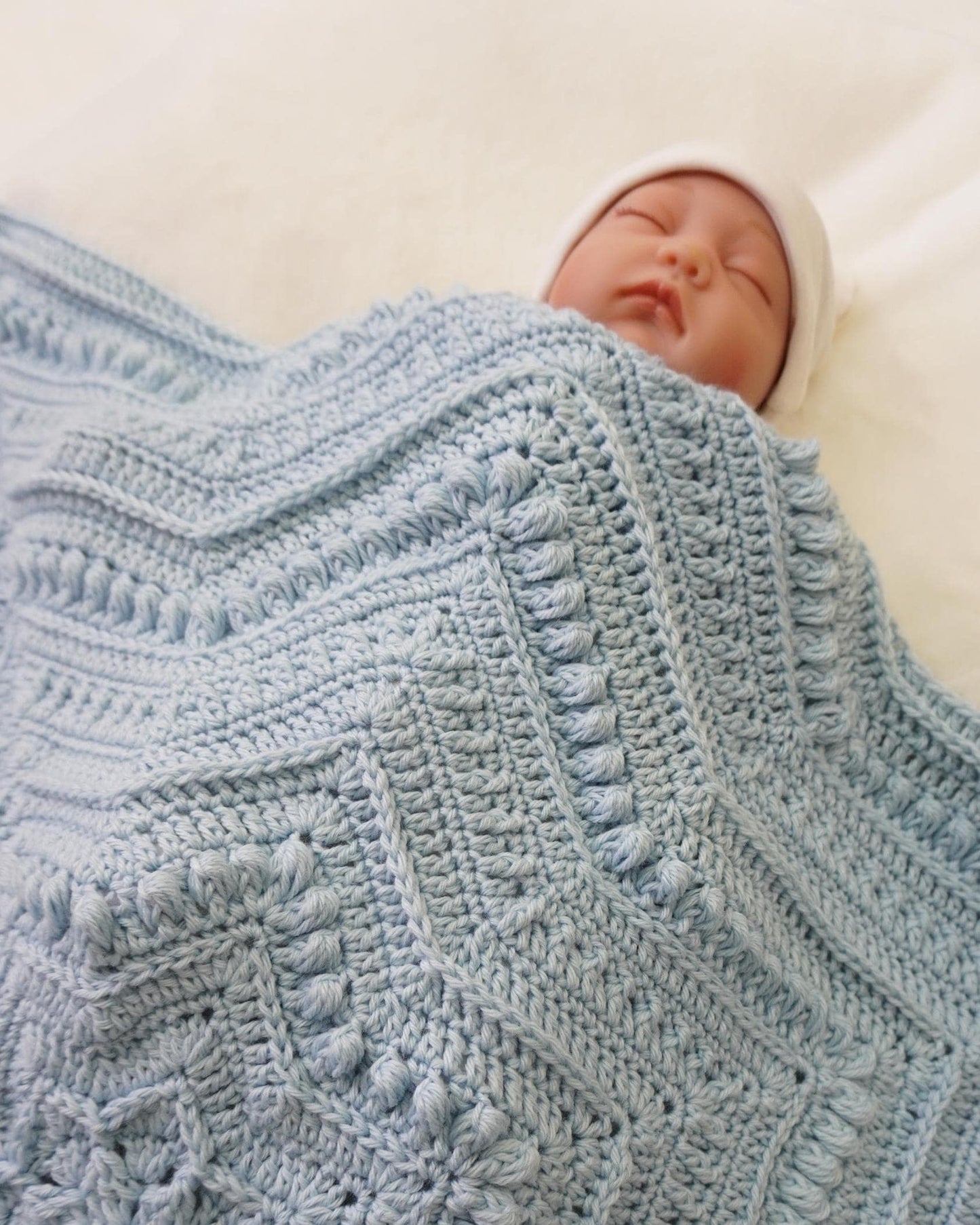 Textured Baby Star Throw Crochet Pattern