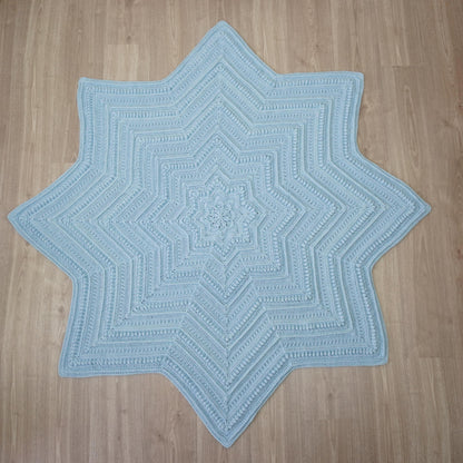 Textured Baby Star Throw Crochet Pattern