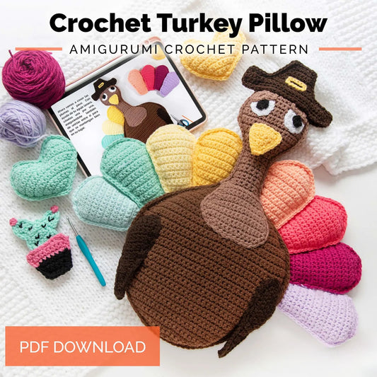 Turkey Pillow Crochet Pattern