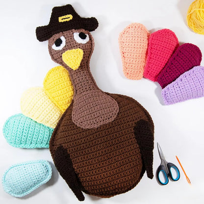 Turkey Pillow Crochet Pattern