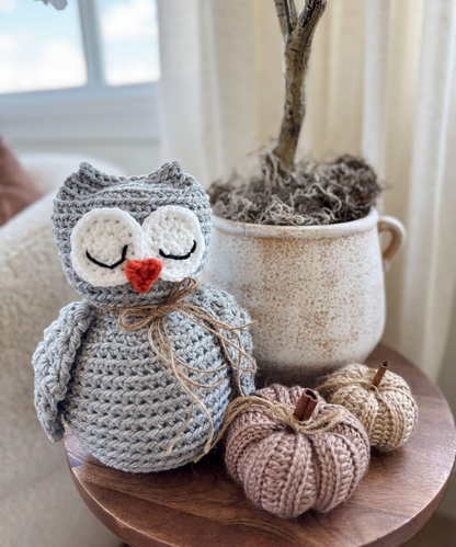 Woodland Ami Owl Crochet Pattern