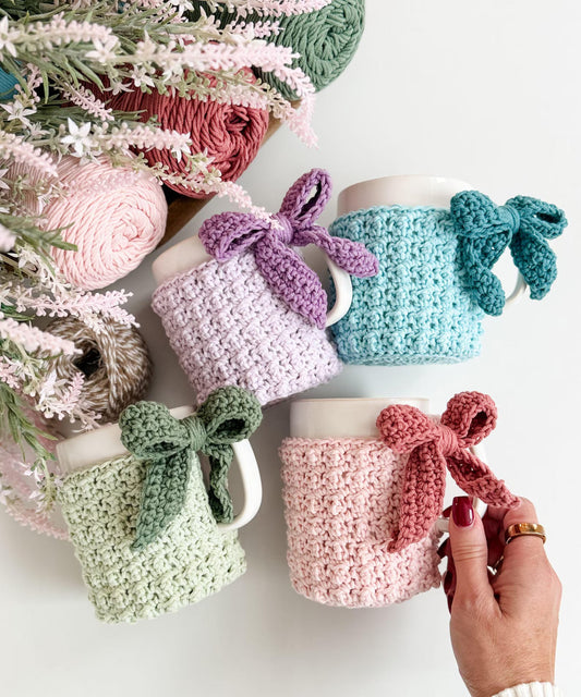 Winterberry Mug Cozy Crochet Pattern