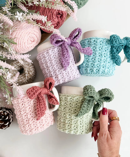 Winterberry Mug Cozy Crochet Pattern