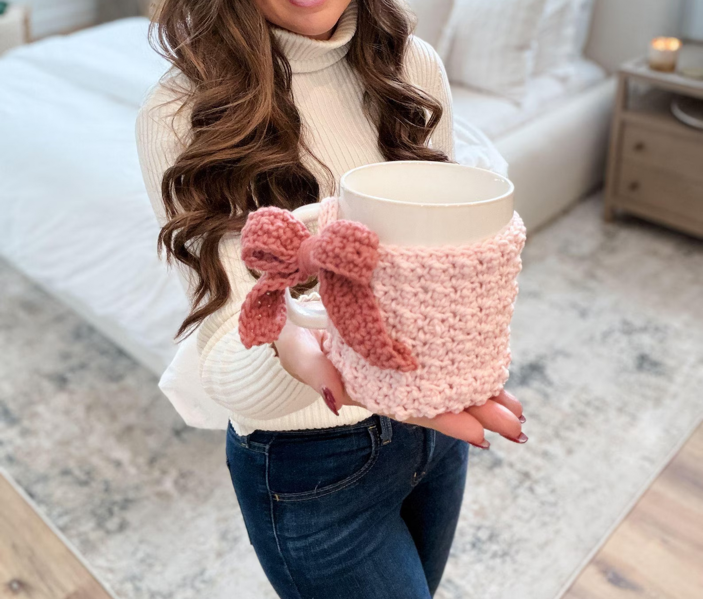 Winterberry Mug Cozy Crochet Pattern