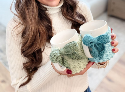 Winterberry Mug Cozy Crochet Pattern