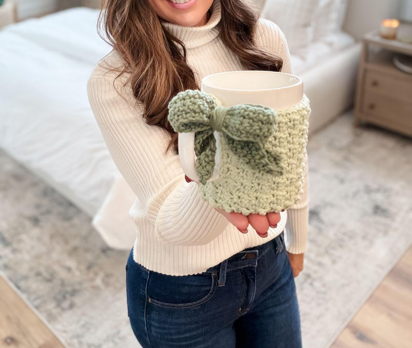 Winterberry Mug Cozy Crochet Pattern