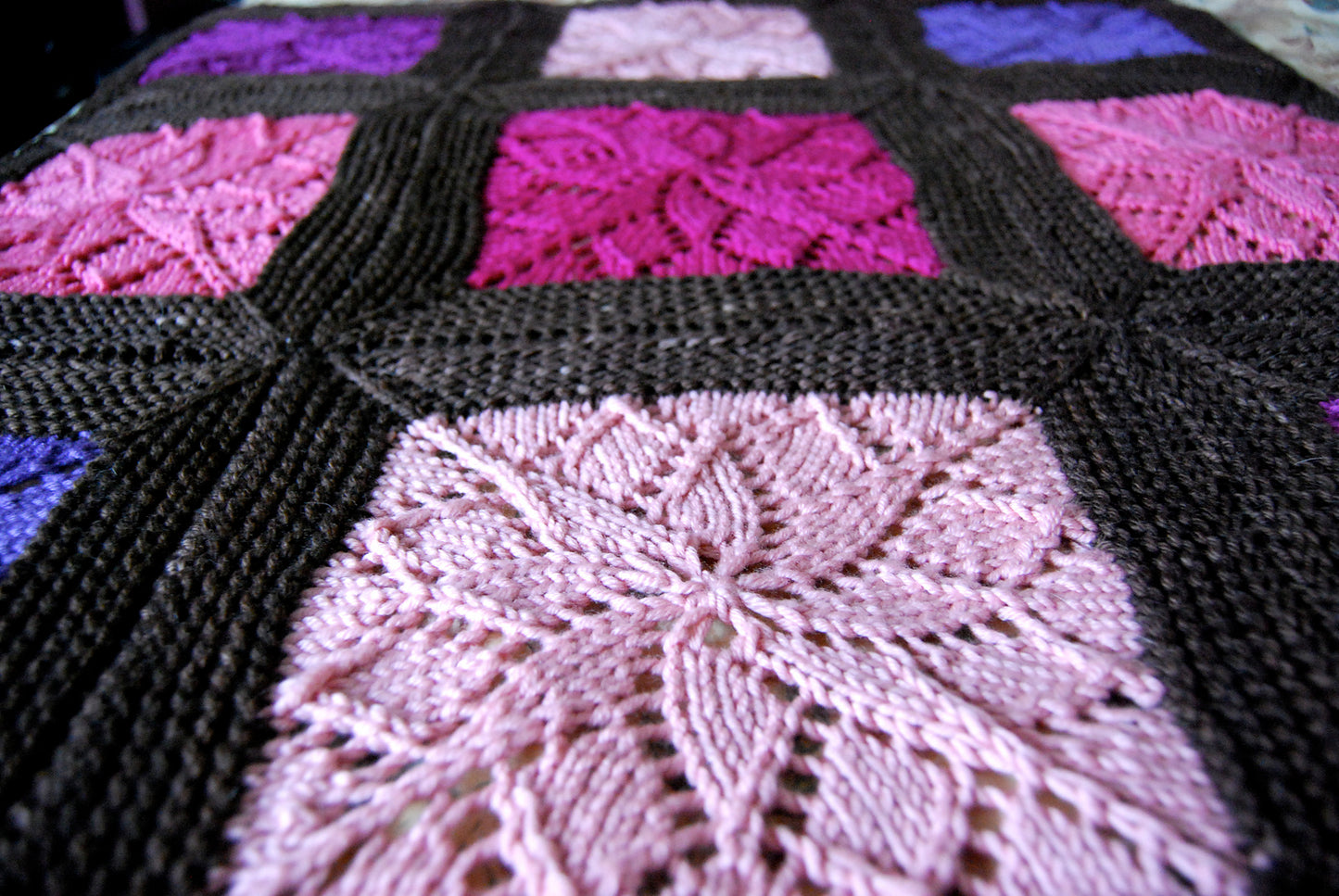 Vivid Blanket Knitting Pattern