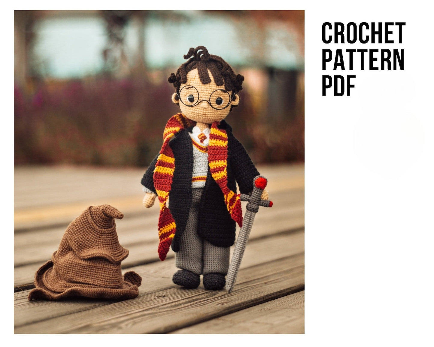 Famous Wizard Boy Crochet Doll Pattern