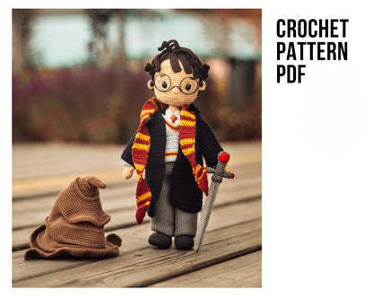 Famous Wizard Boy Crochet Doll Pattern
