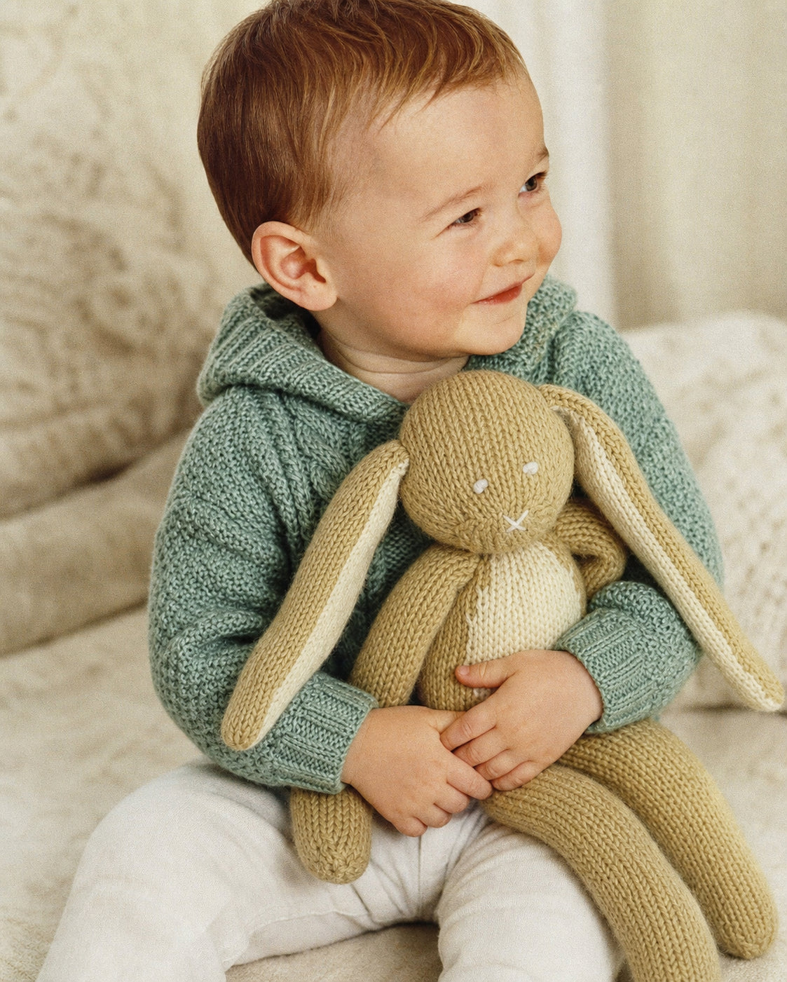 Vintage Cable Panel Sweaters + Toy Bunny Knitting Pattern