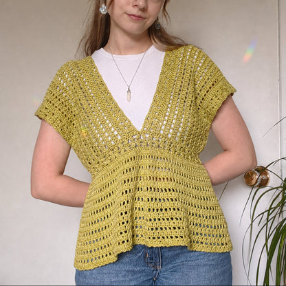 Magnolia V Neck Top Crochet Pattern