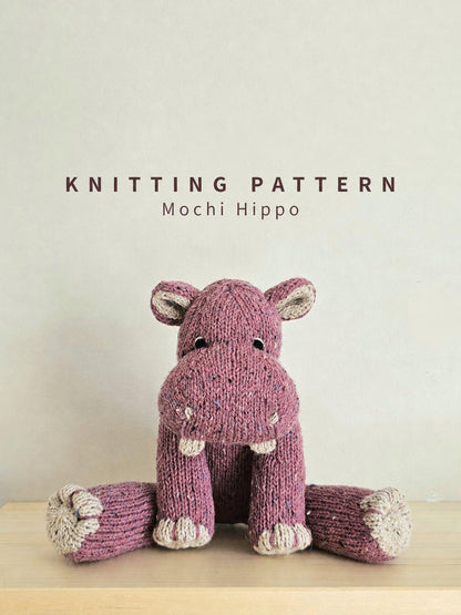 Mochi Hippo Doll Knitting Pattern