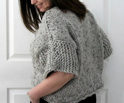 Beginner Boxy Sweater Knitting Pattern