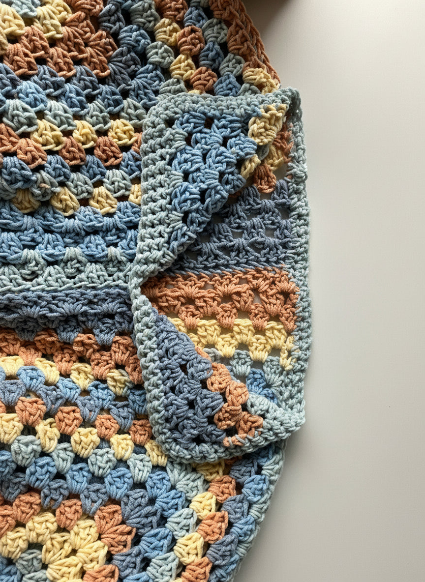 Granny Hexagon Pullover Sweater Crochet Pattern