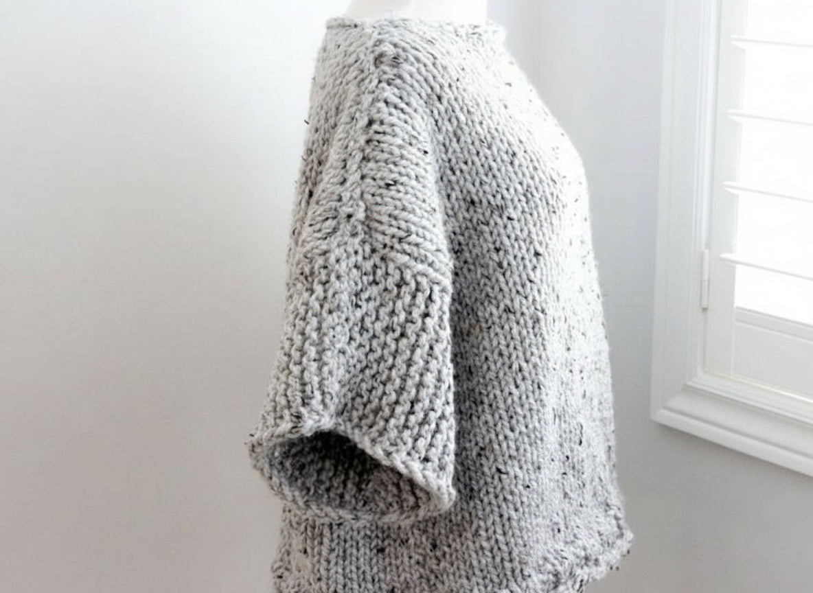 Beginner Boxy Sweater Knitting Pattern