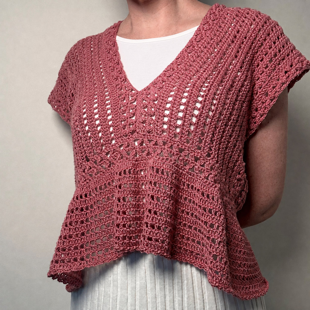 Magnolia V Neck Top Crochet Pattern