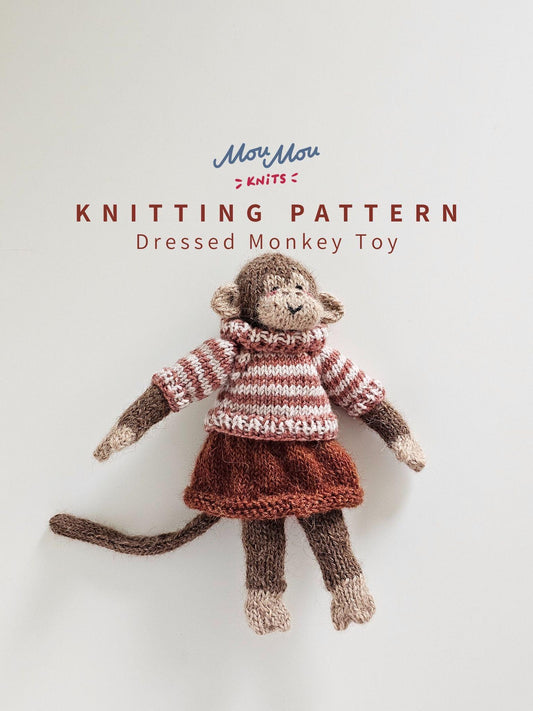 Dressed Monkey Knitting Pattern