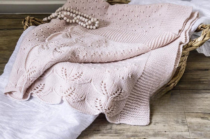 Butterfly Kisses Baby Blanket Knitting Pattern
