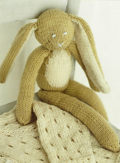 Vintage Cable Panel Sweaters + Toy Bunny Knitting Pattern