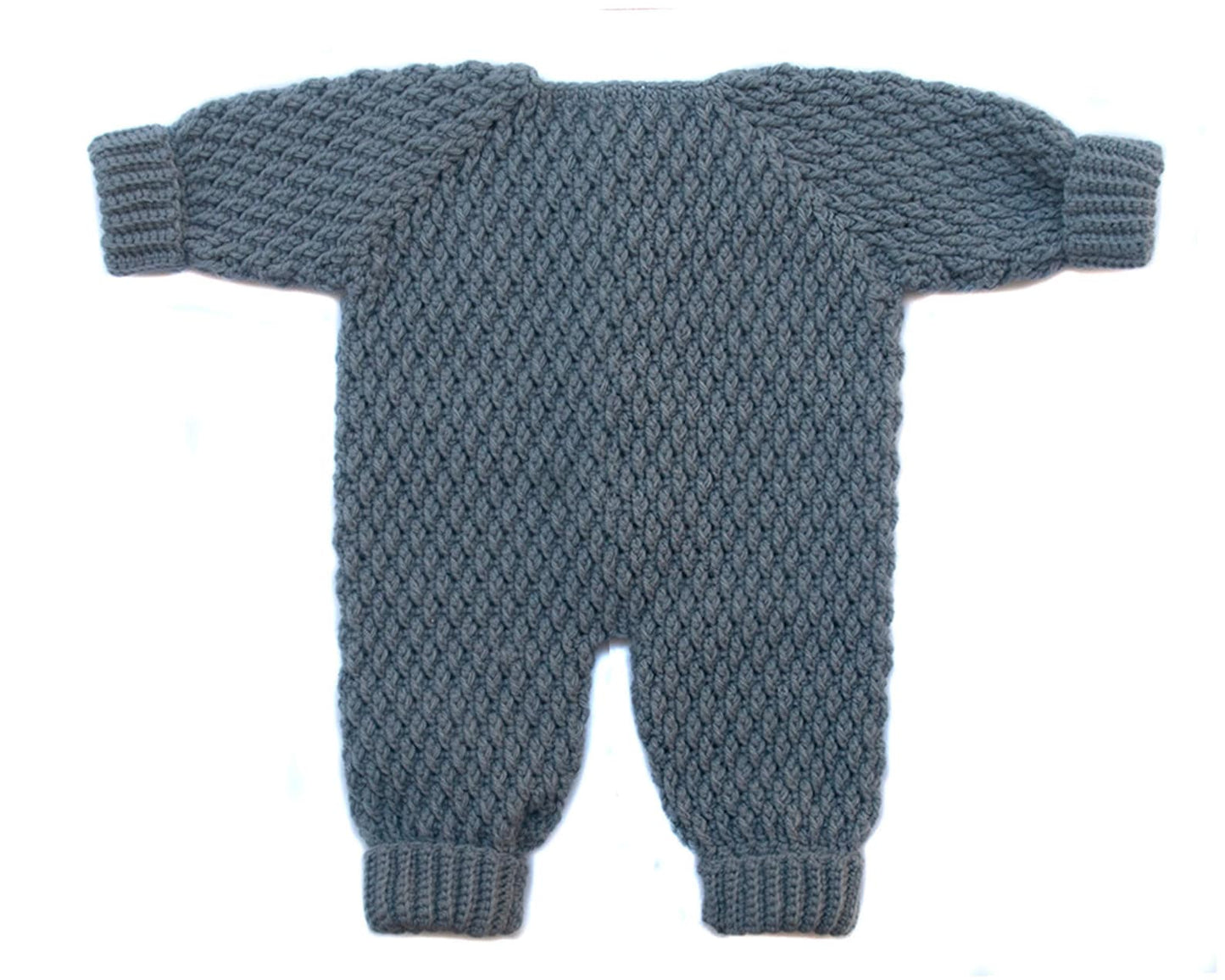 Baby One Piece Crew Neck Jumpsuit Crochet Pattern