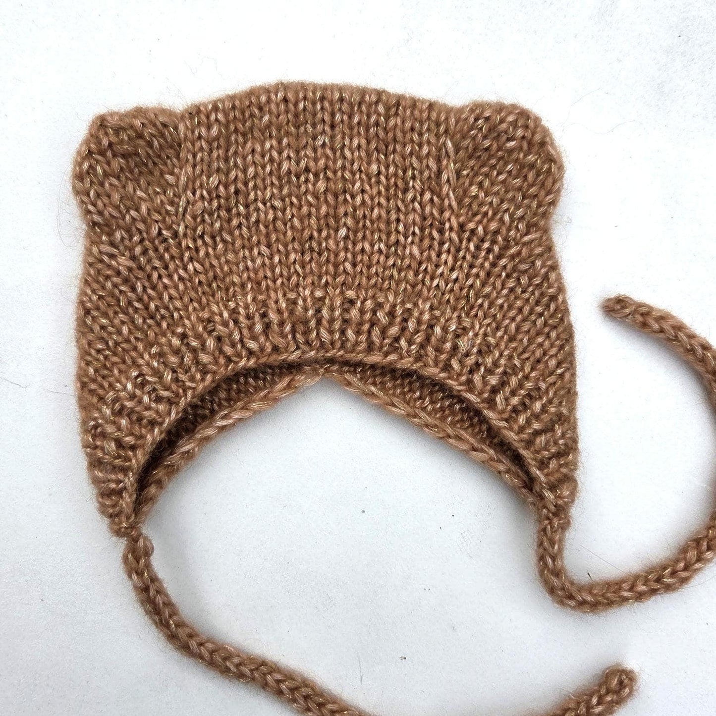 Bear Bonnet Knitting Pattern