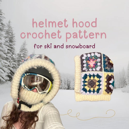 Granny Square Helmet Cover Crochet Pattern