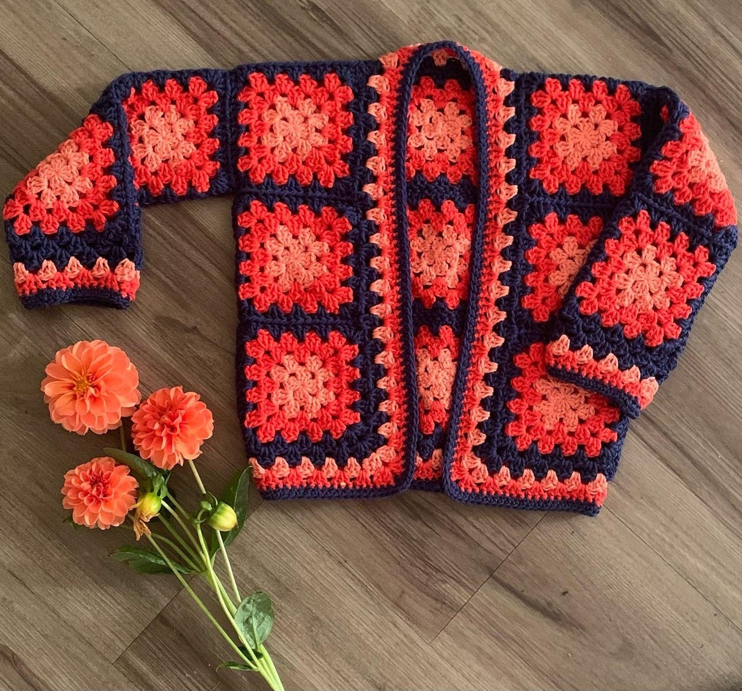 Little Granny Squares Cardi Crochet Pattern