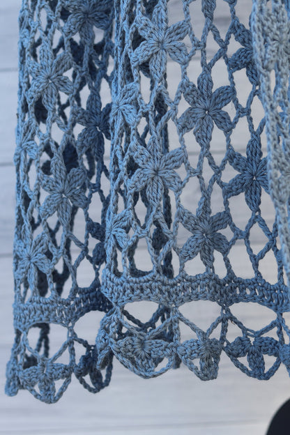 Orchid Shawl Crochet Pattern