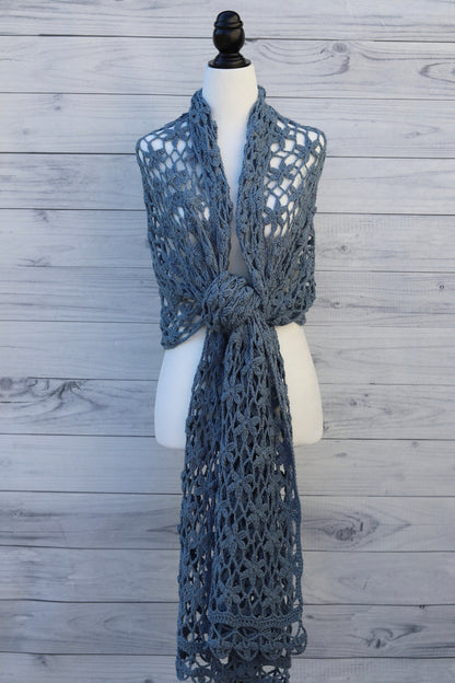Orchid Shawl Crochet Pattern