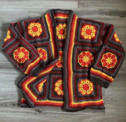 Little Granny Squares Cardi Crochet Pattern