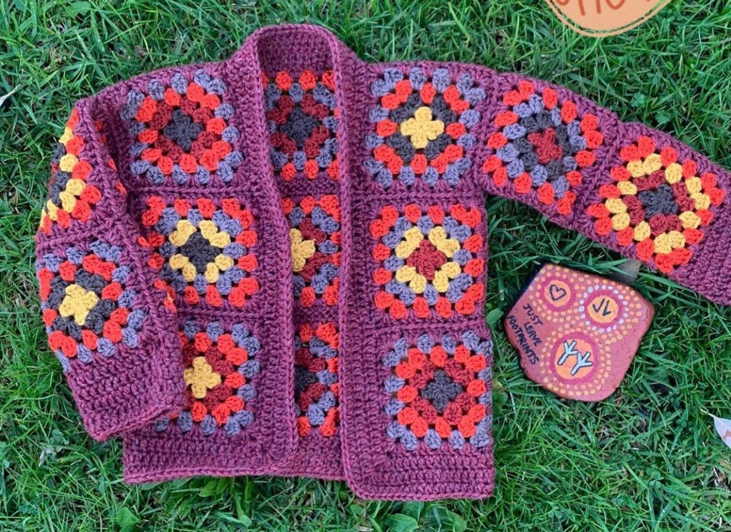 Little Granny Squares Cardi Crochet Pattern
