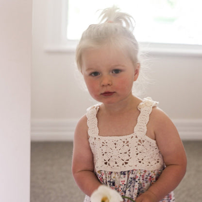 Flower Square Dress Crochet/Sewing Pattern