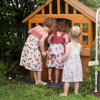 Flower Square Dress Crochet/Sewing Pattern