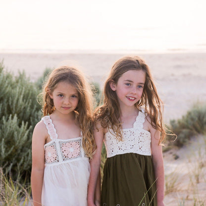 Flower Square Dress Crochet/Sewing Pattern