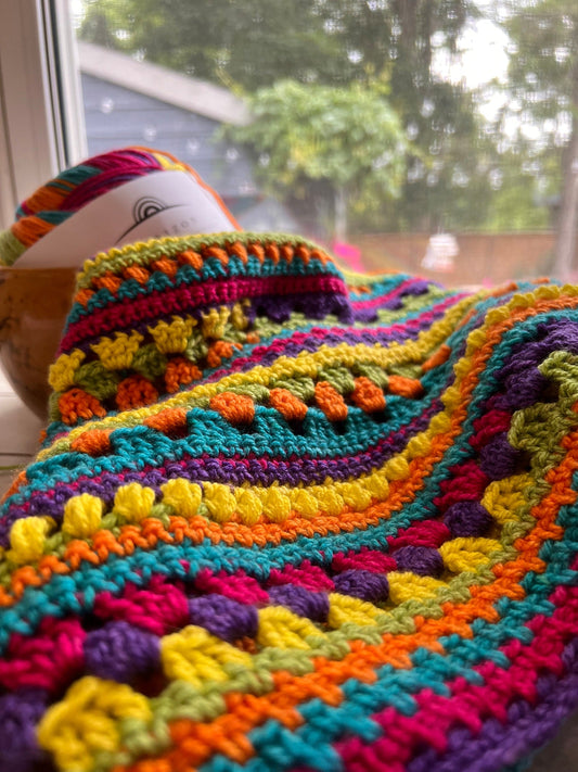 Siesta Fiesta Blanket Crochet Pattern